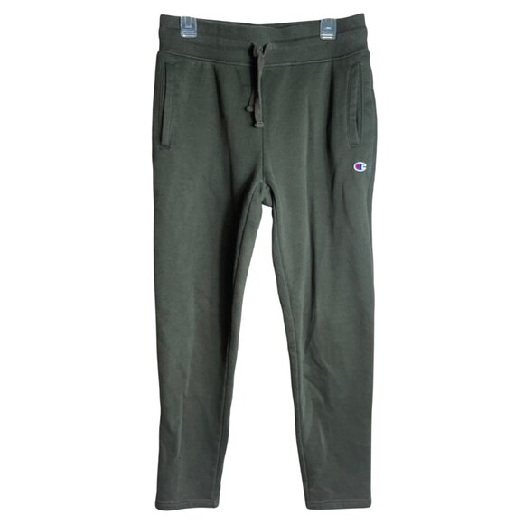 Champion Sweatpants Green Taper Leg Casual Lounge Pockets Sportswear Womens M - Picture 1 of 9